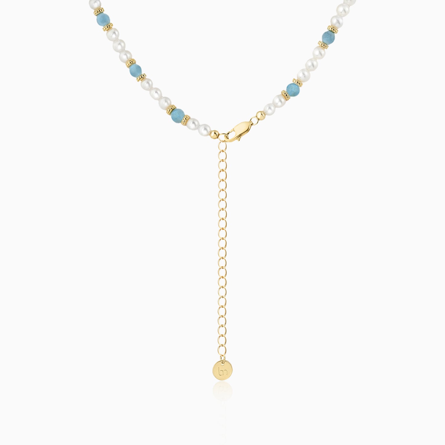 Larimar Blossom Pendant Necklace