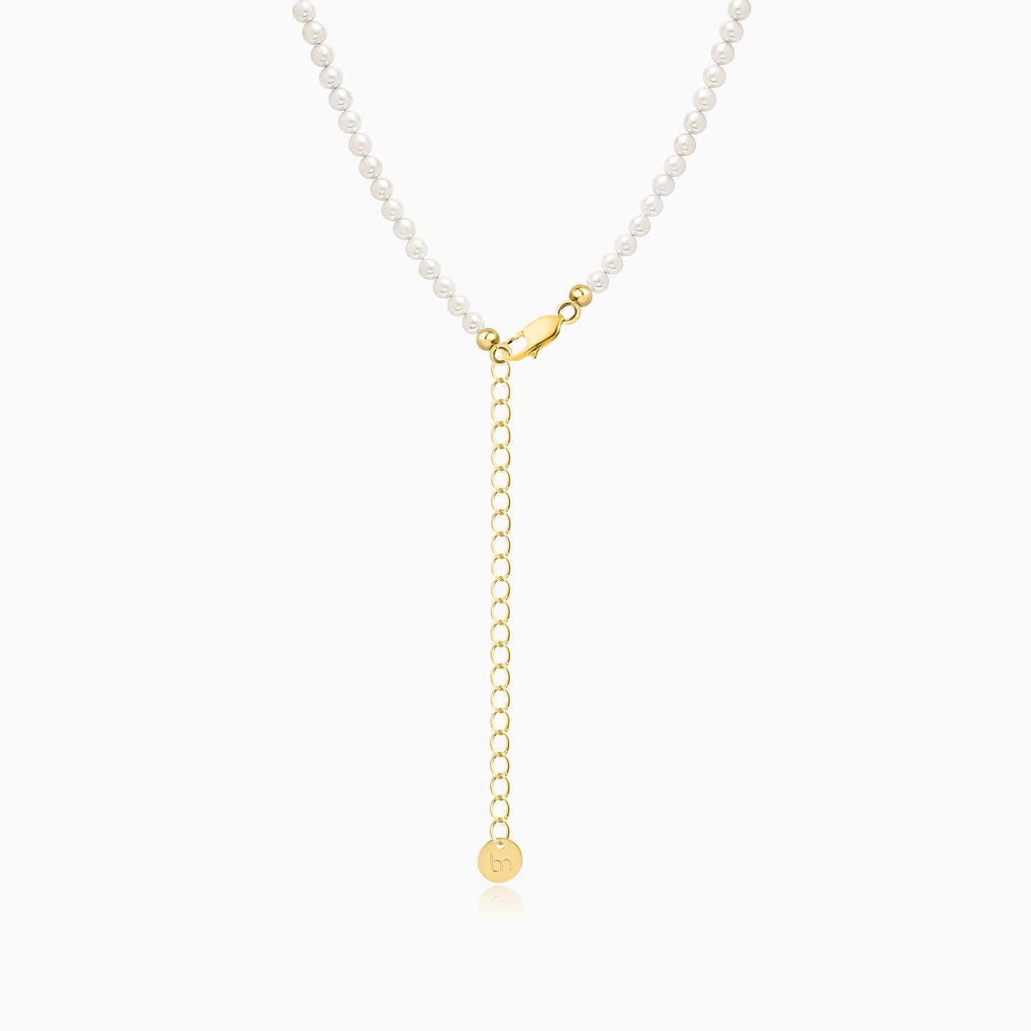 Rope Knot Pearls Necklace