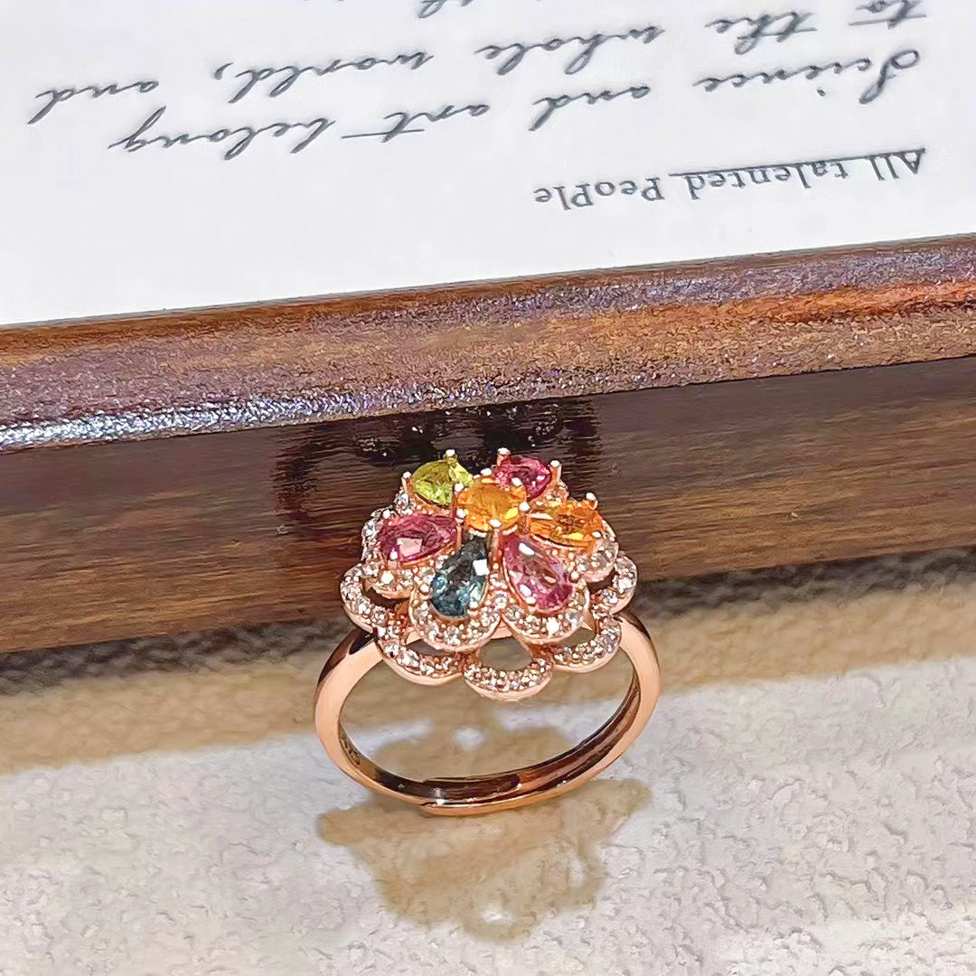 Enchanted Oceanic Tourmaline Ring