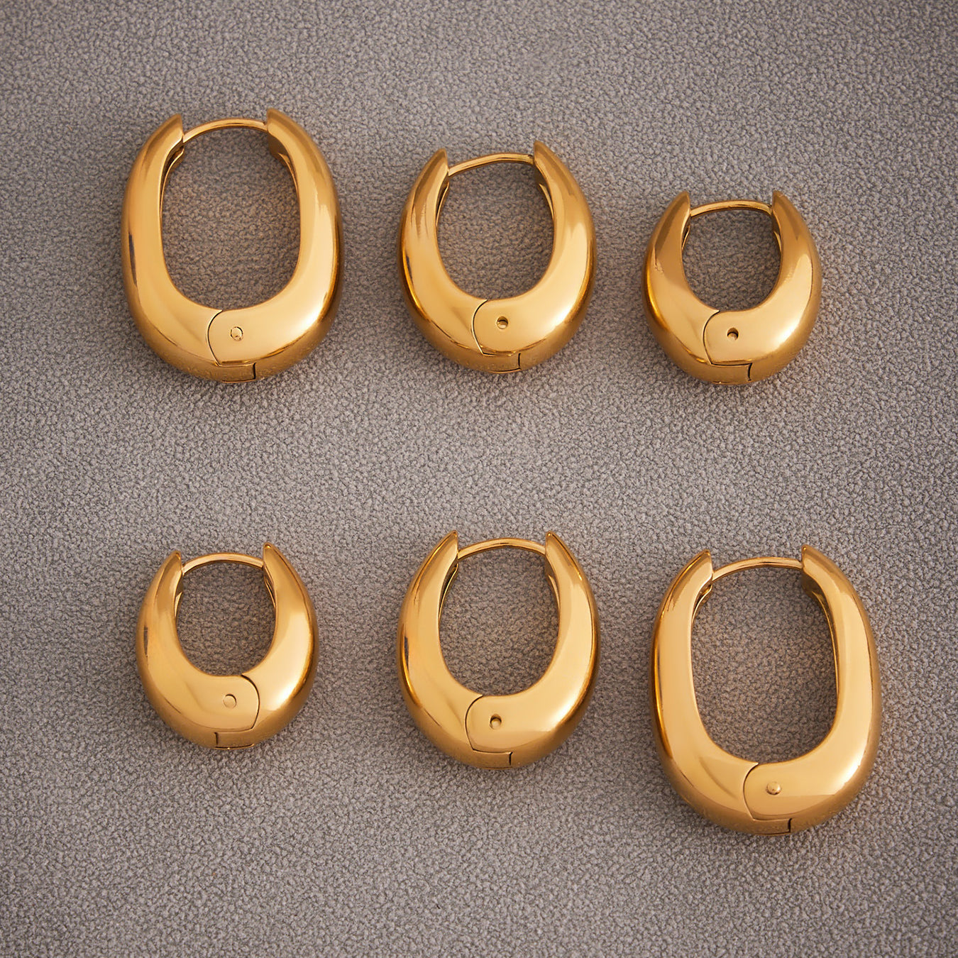 U-Shaped Plain Earrings