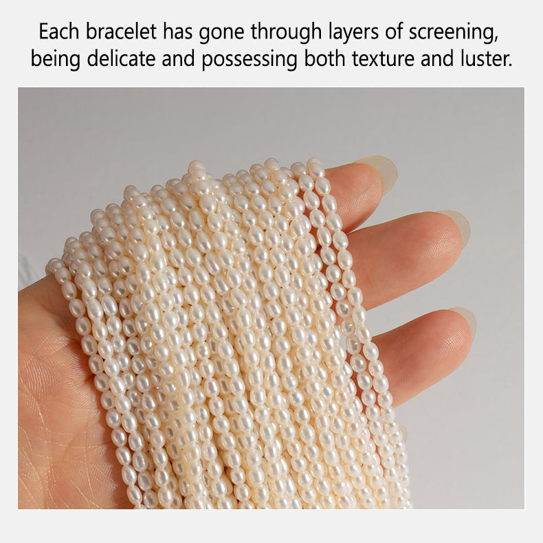 S925 Natural Pearl Gold Plated Bracelet