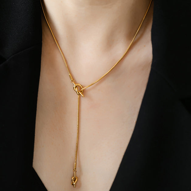 Golden Knot Hypoallergenic Necklace