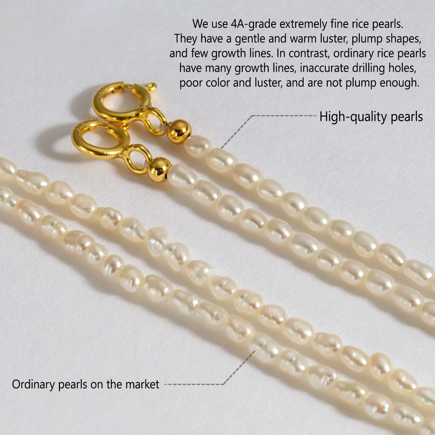 S925 Natural Pearl Gold Plated Bracelet