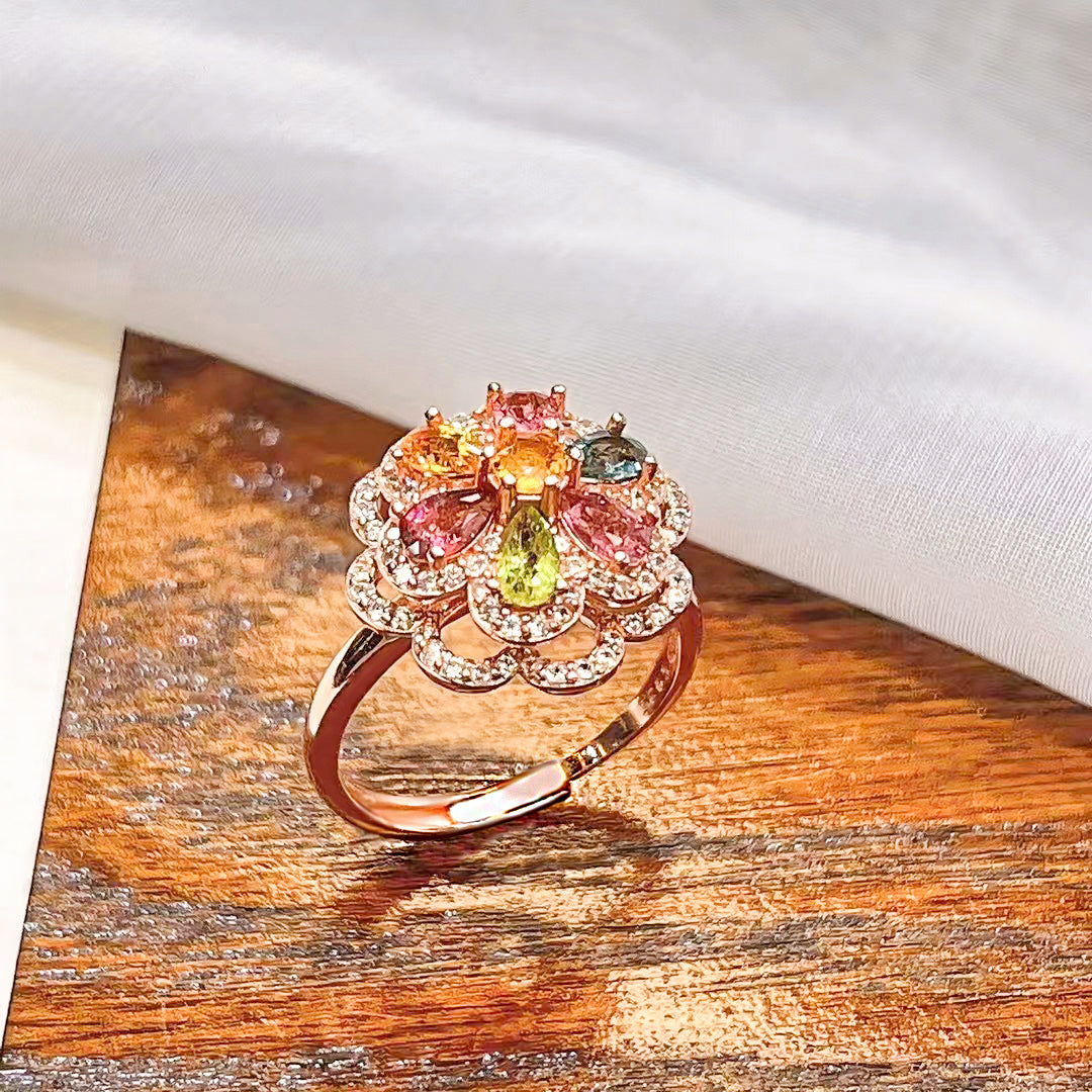 Enchanted Oceanic Tourmaline Ring