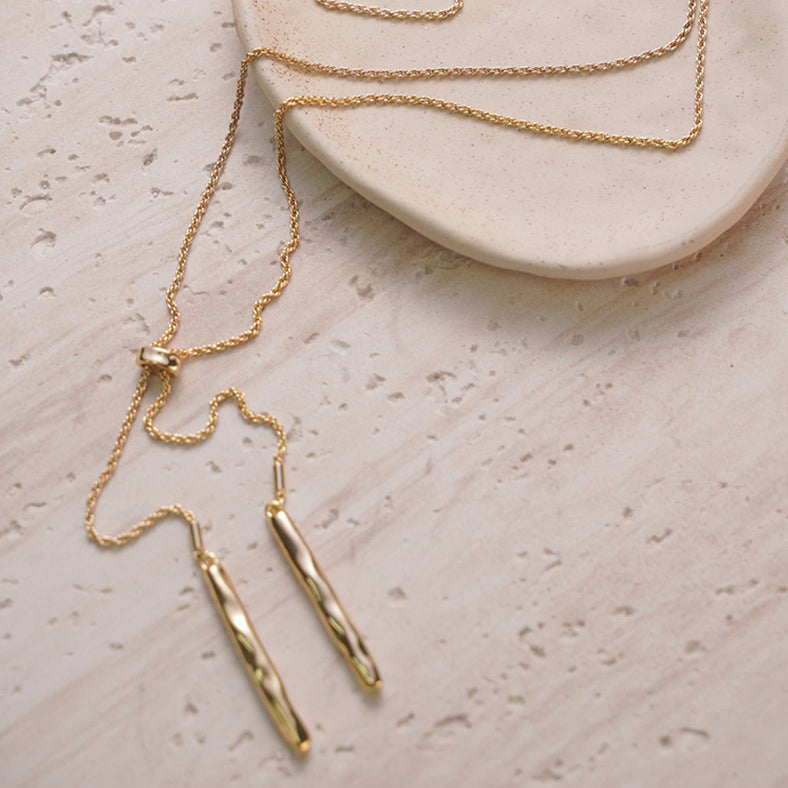 Simple Style Gold Plated Necklace