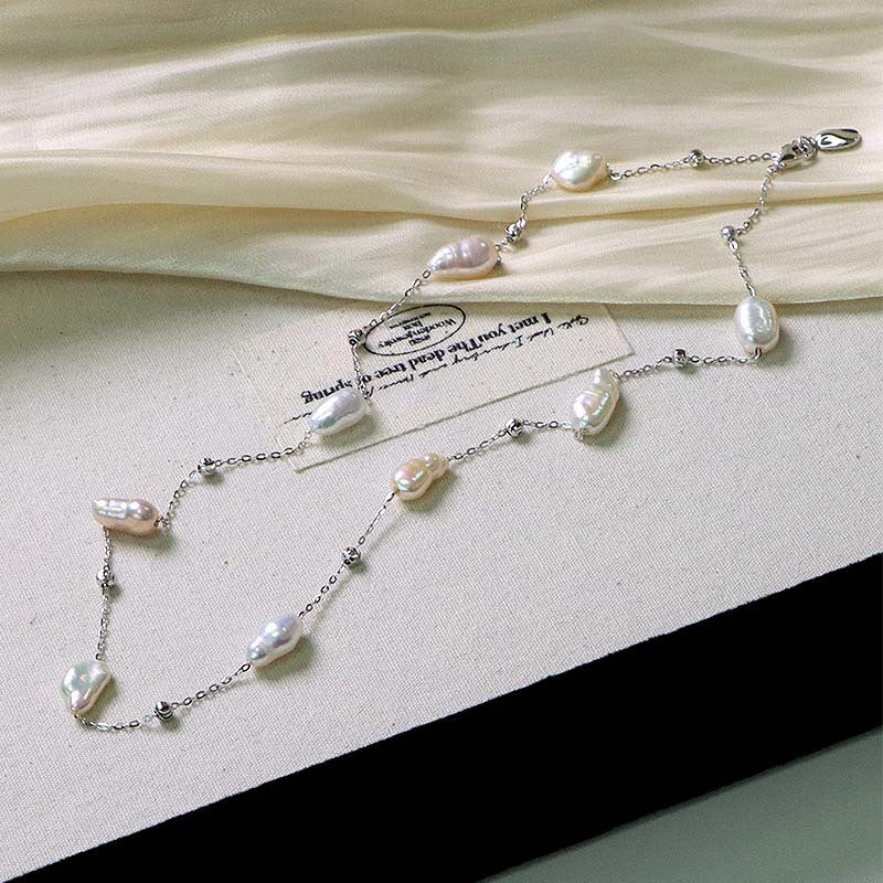 Luxury S925 Baroque Pearl Necklace
