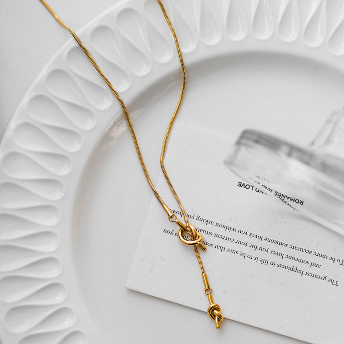 Golden Knot Hypoallergenic Necklace