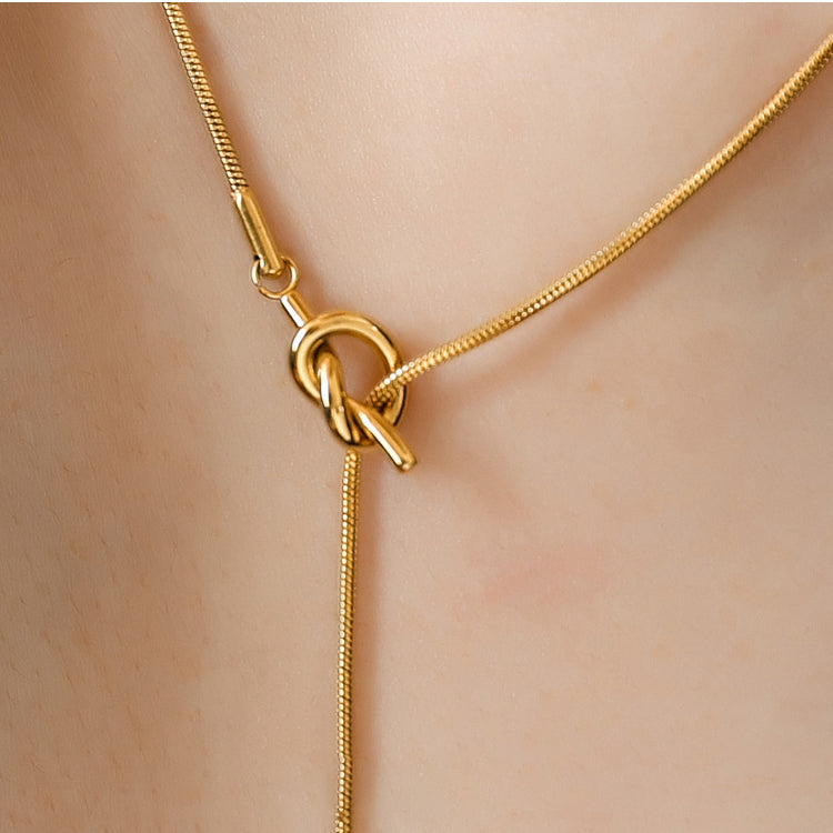 Golden Knot Hypoallergenic Necklace