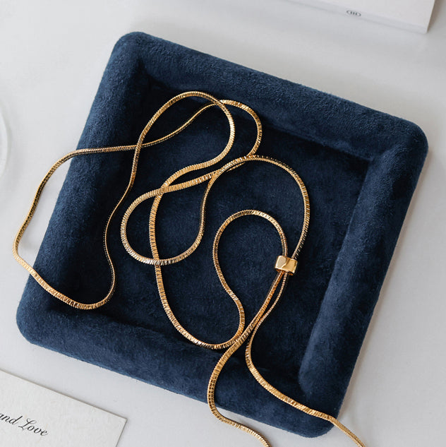 Hypoallergenic Sliding Lariat Necklace