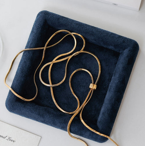 Hypoallergenic Sliding Lariat Necklace