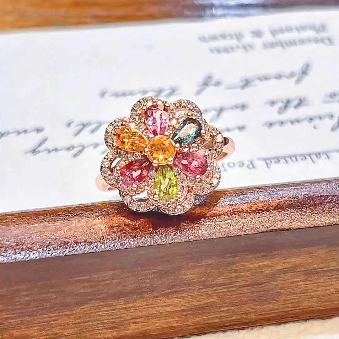 Enchanted Oceanic Tourmaline Ring