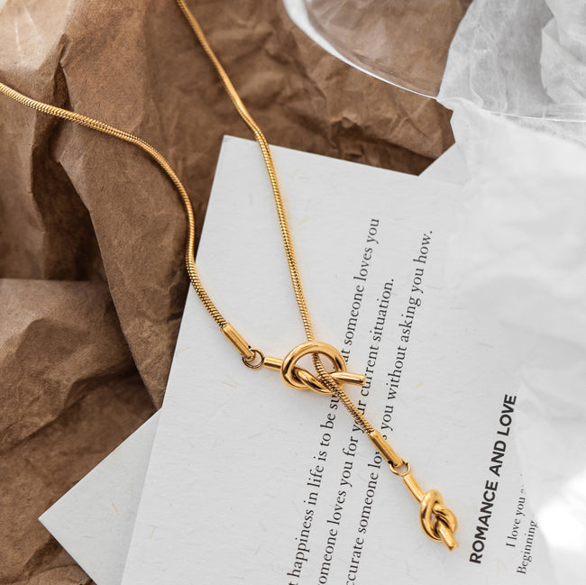 Golden Knot Hypoallergenic Necklace