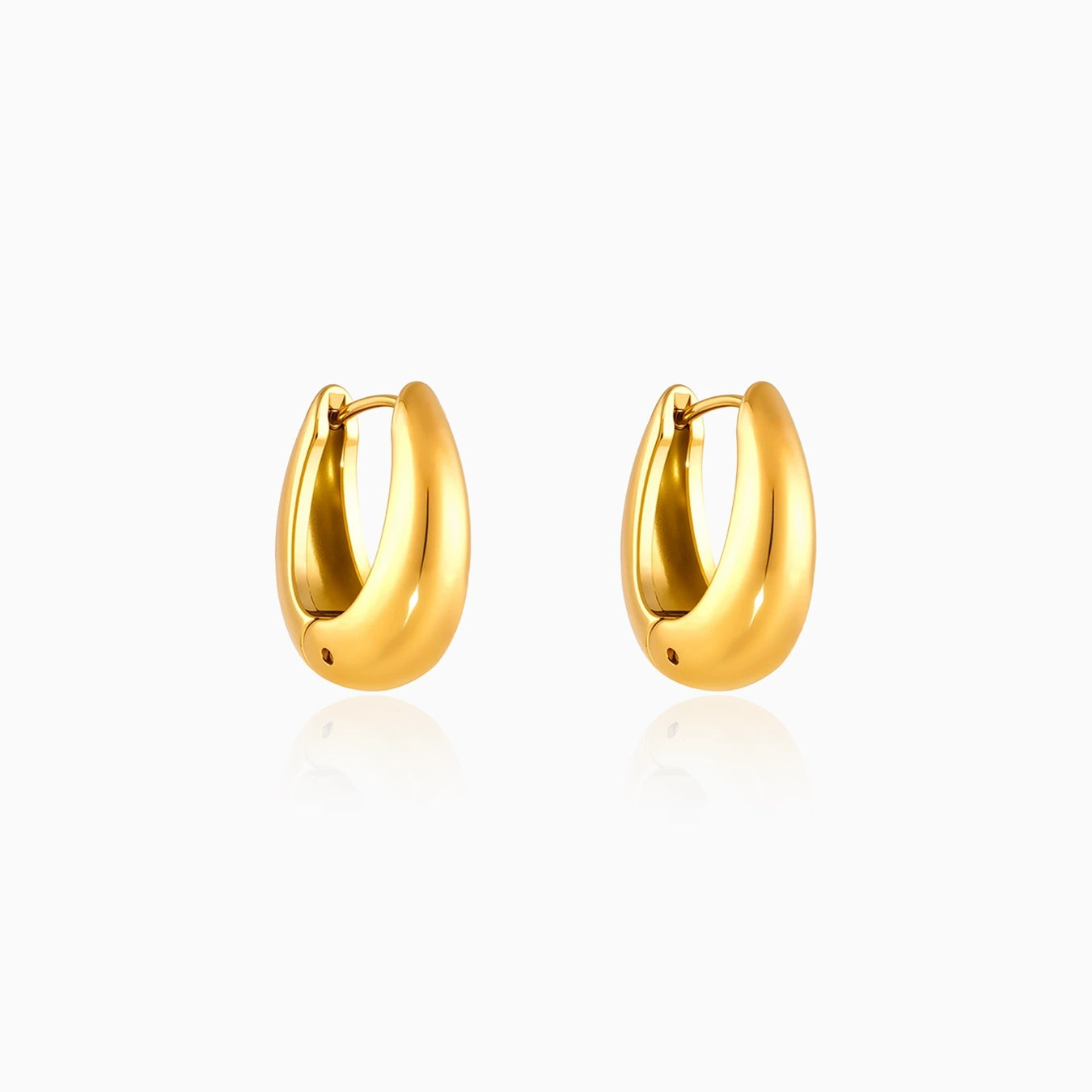 U-Shaped Plain Earrings