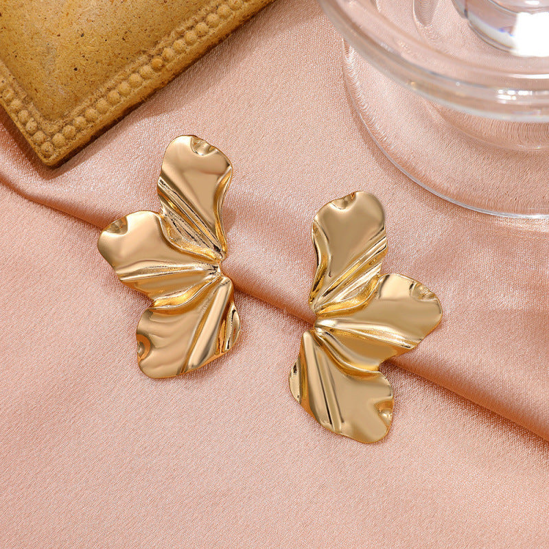 Irregular Floral Statement Earrings