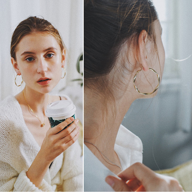 Irregular Hoop Earrings