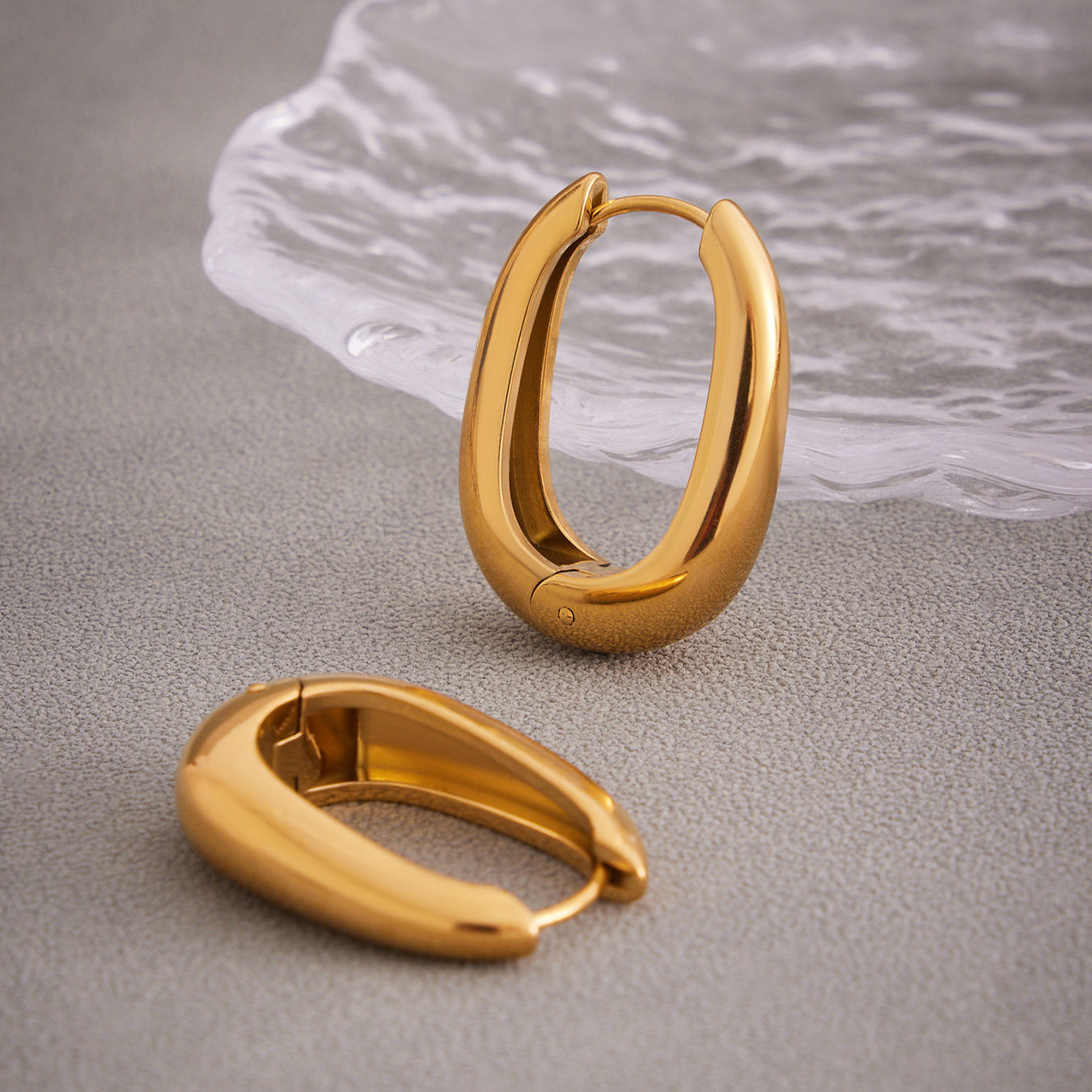 U-Shaped Plain Earrings