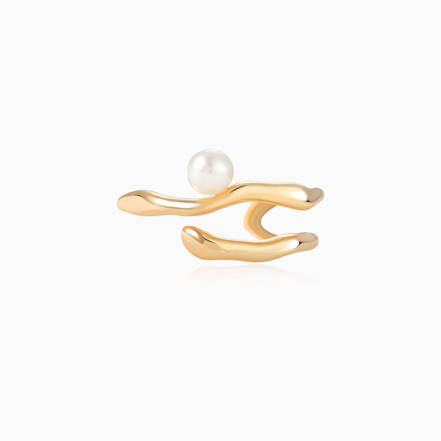 Irregular Pearl Line Ring