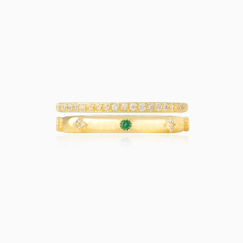 Zircon Rings 2Pcs