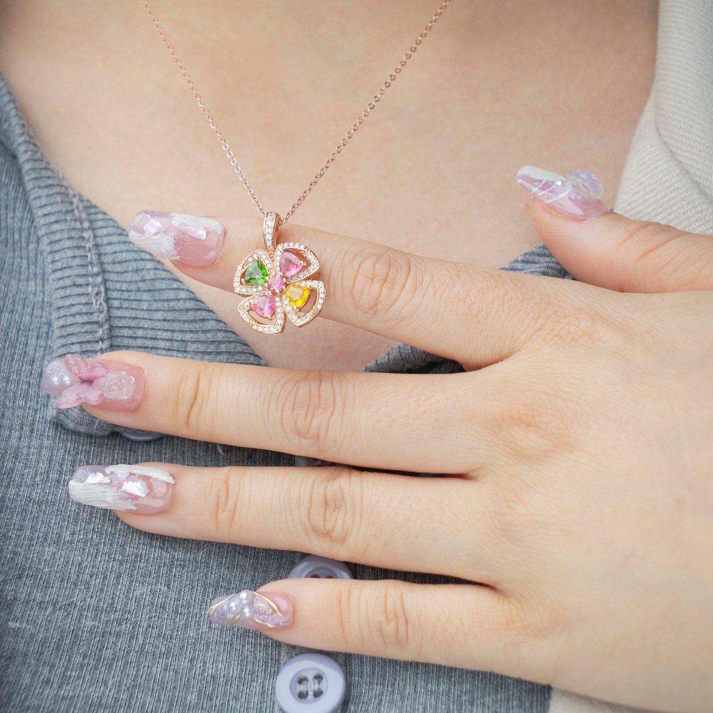 Tourmaline Lucky Empowering Love Pendant