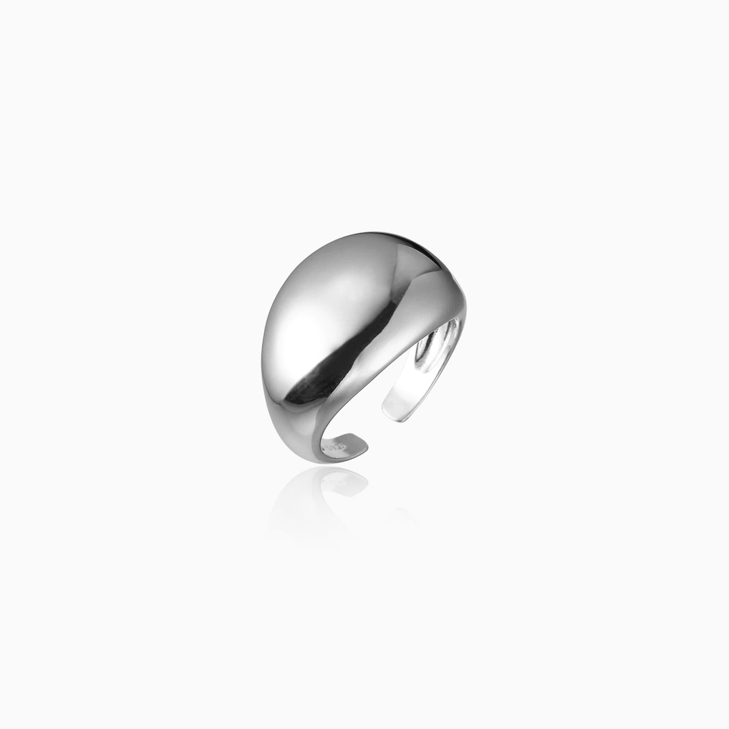 Polished Dome Silver Ring