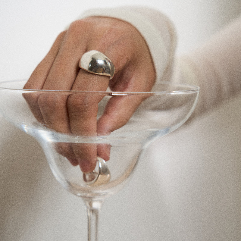 Polished Dome Silver Ring