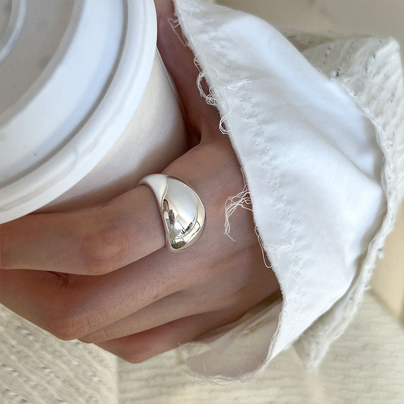 Polished Dome Silver Ring