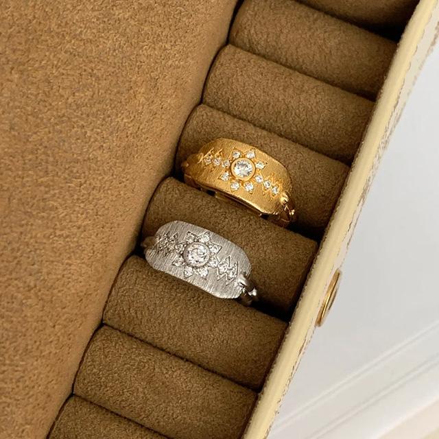 Textured Radiant Ring