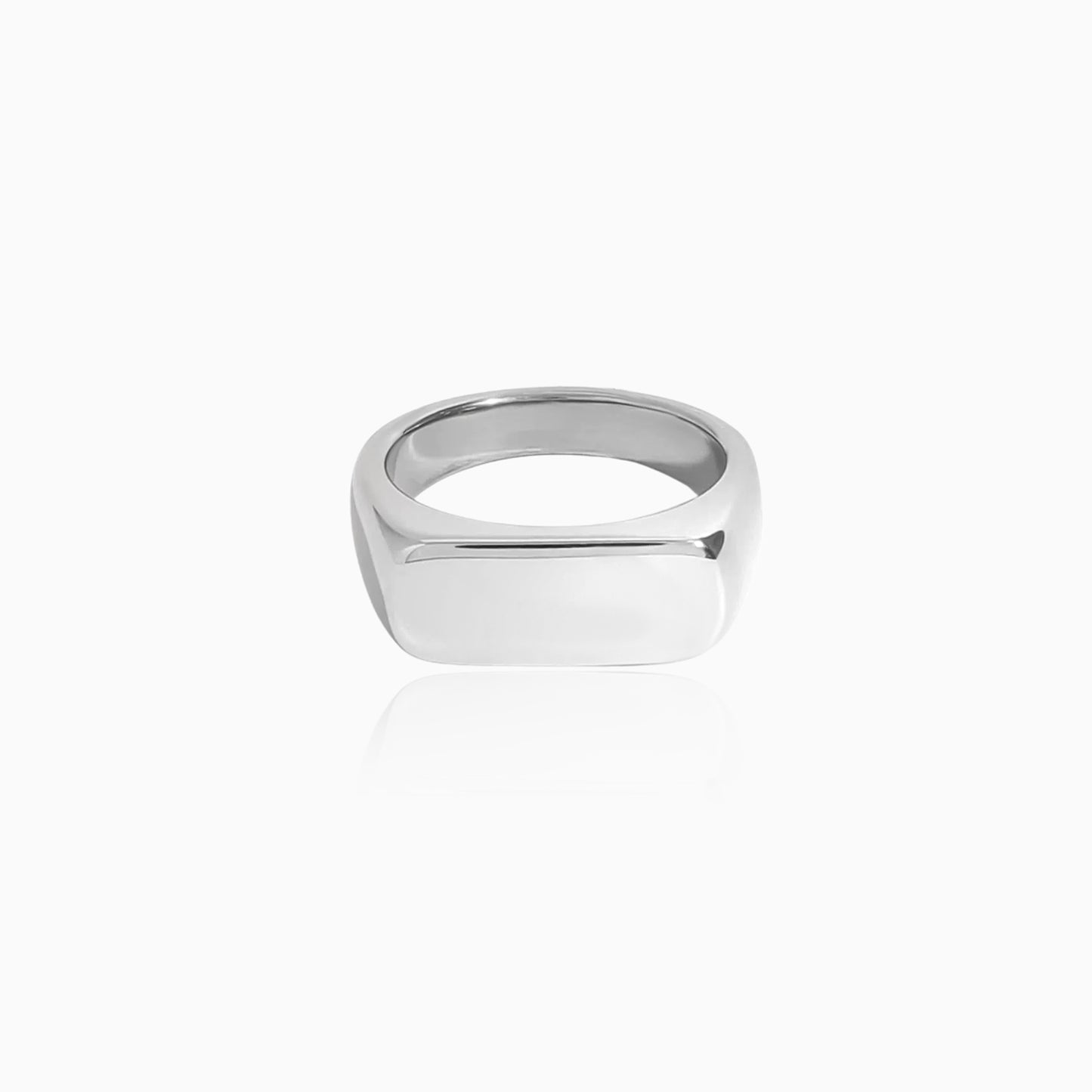 Modern Square Signet Ring