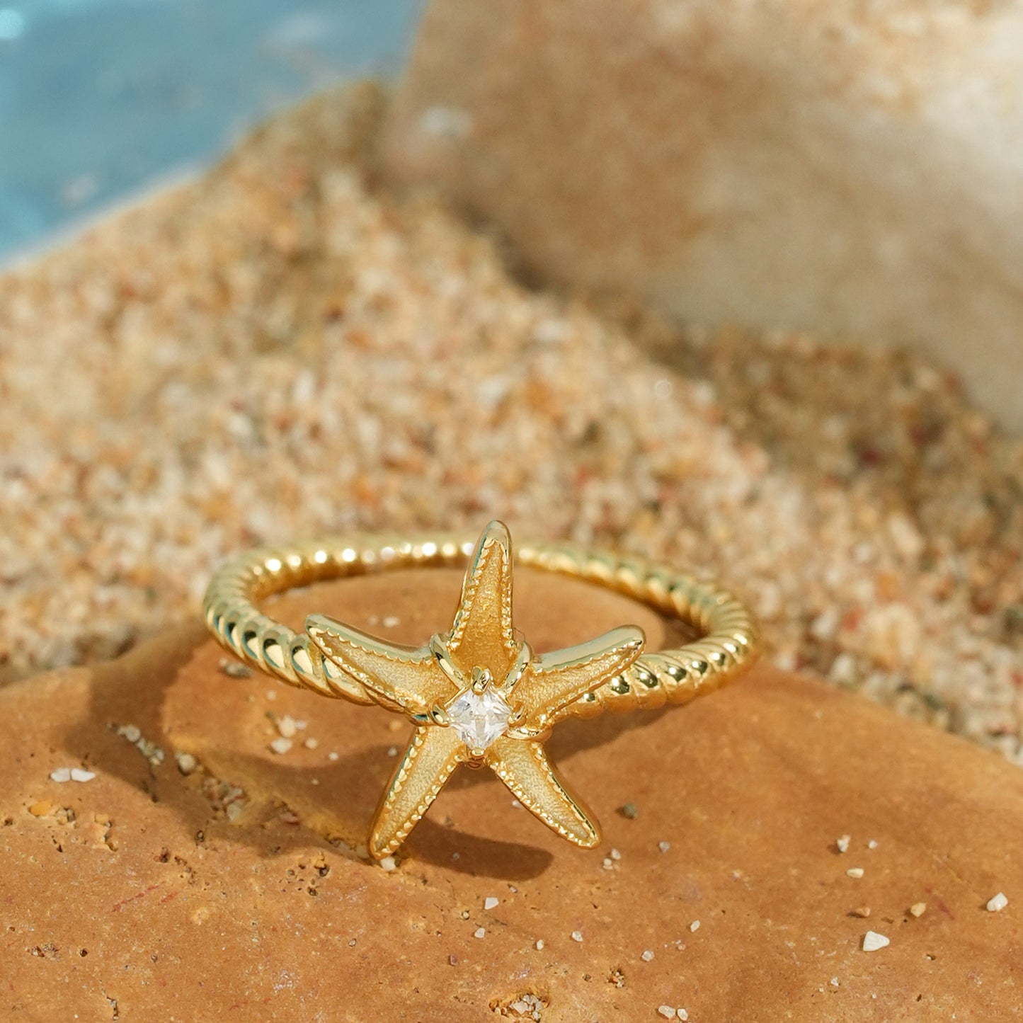 Retro Starfish Ring
