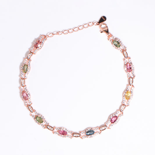 Rainbow Brilliance Tourmaline Bracelet