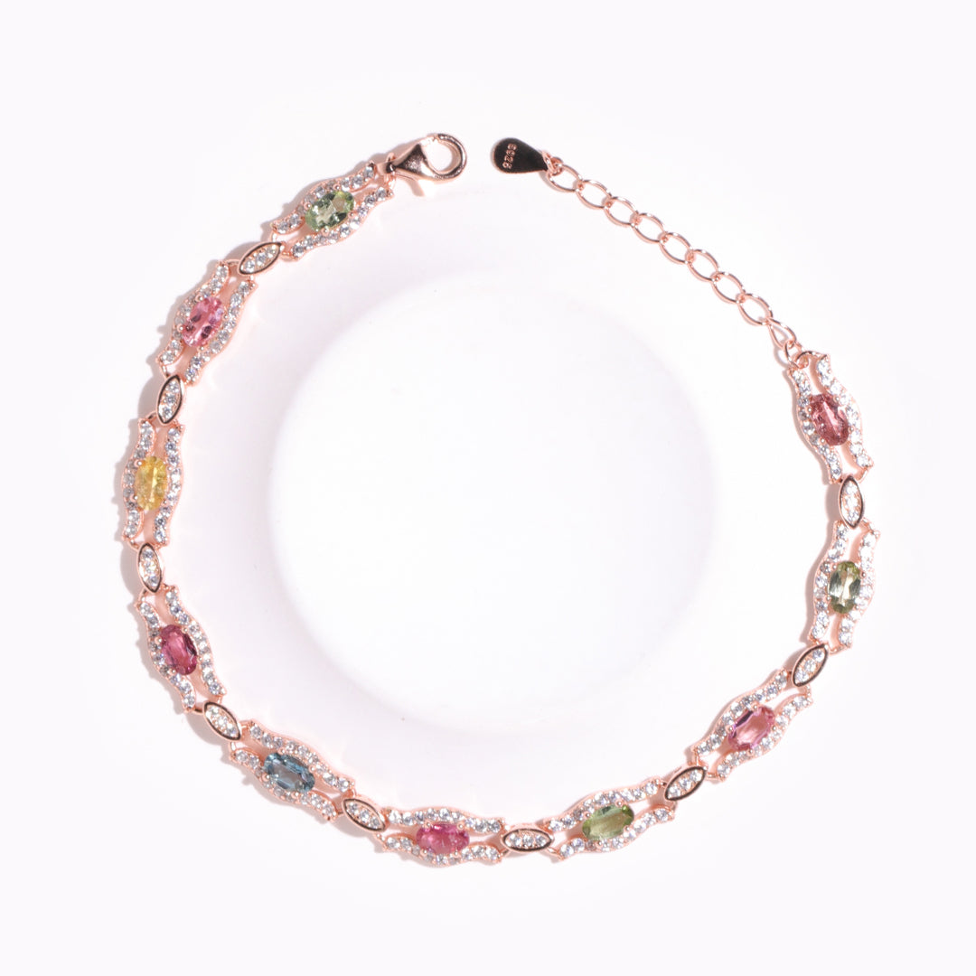 Rainbow Brilliance Tourmaline Bracelet