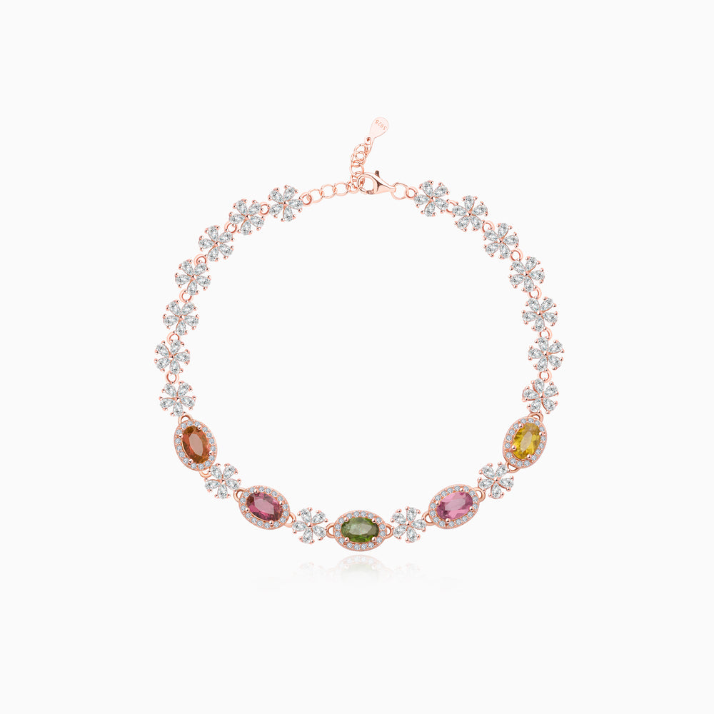 Snowflake Galaxy Tourmaline Bracelet