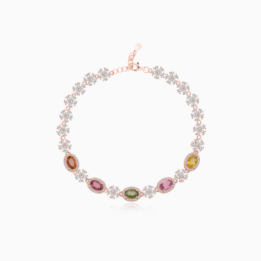 Snowflake Galaxy Tourmaline Bracelet