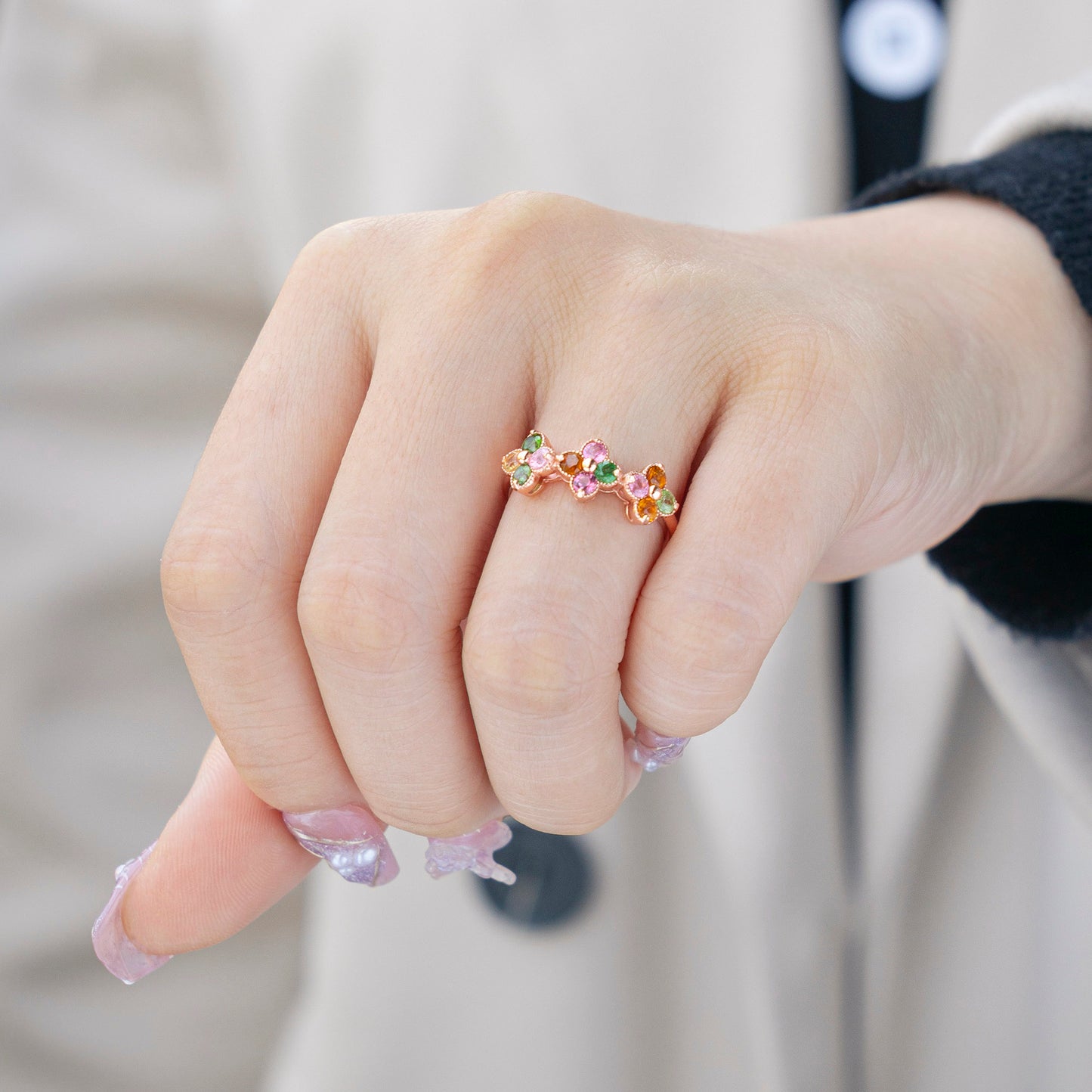 Tourmaline Soul Pearl Ring
