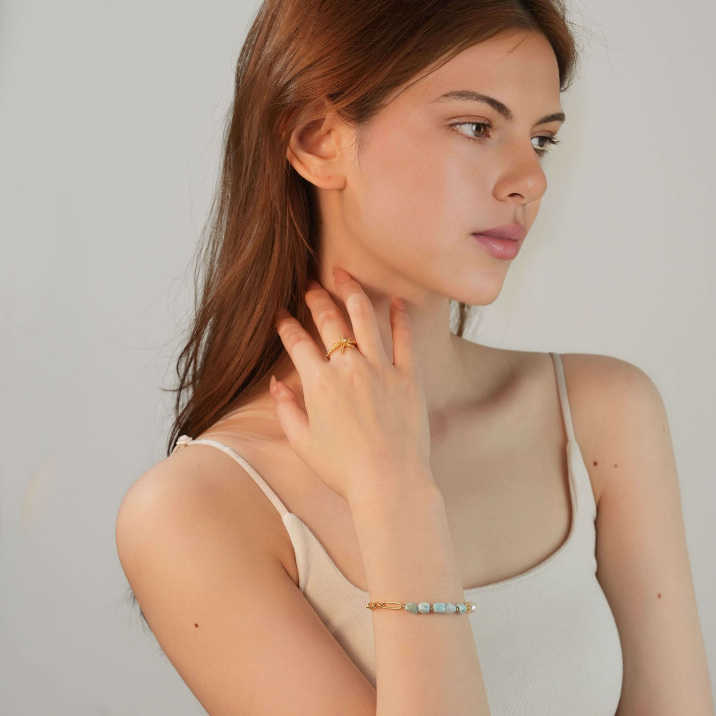 Larimar Chain Bracelet