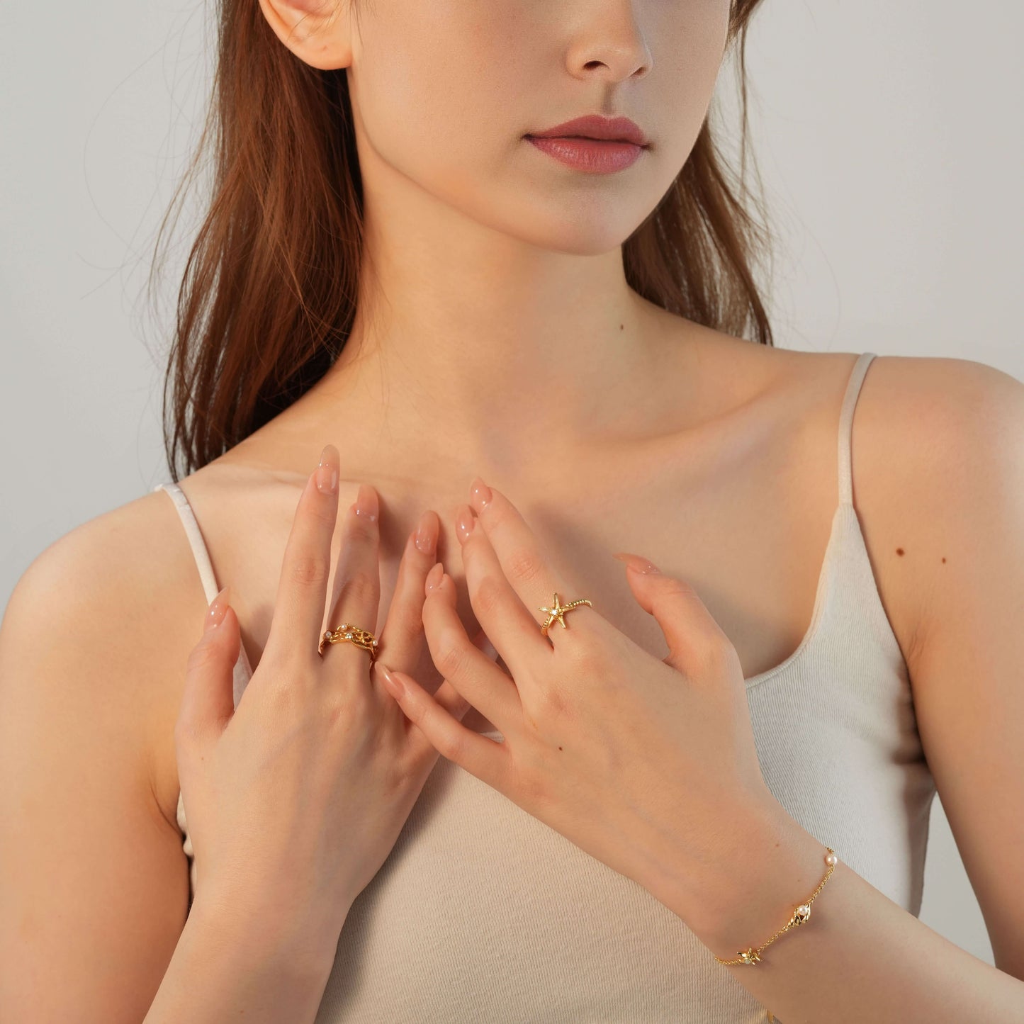 Retro Starfish Ring