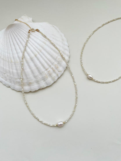 Natural Shell Beaded Necklace