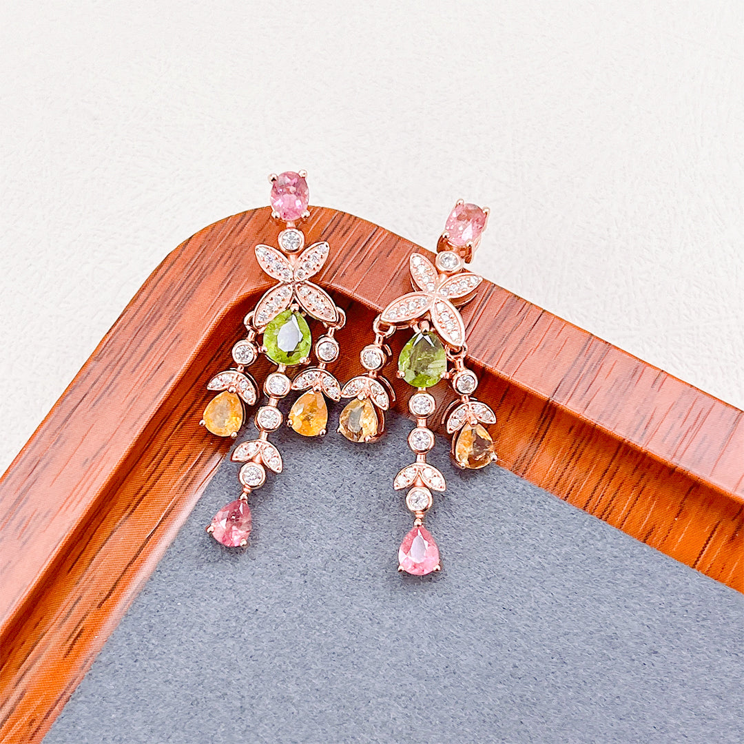 Tidal Serenity Tourmaline Studs