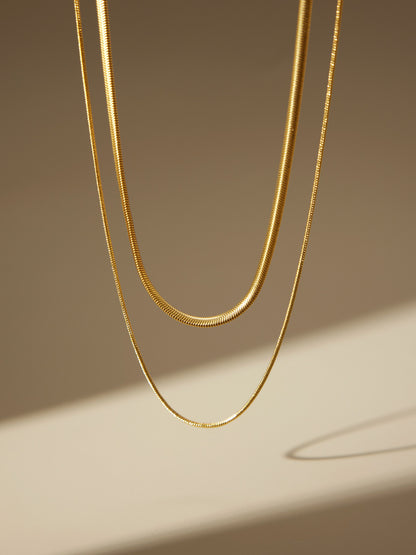 Double-Layer Snake Chain Necklace