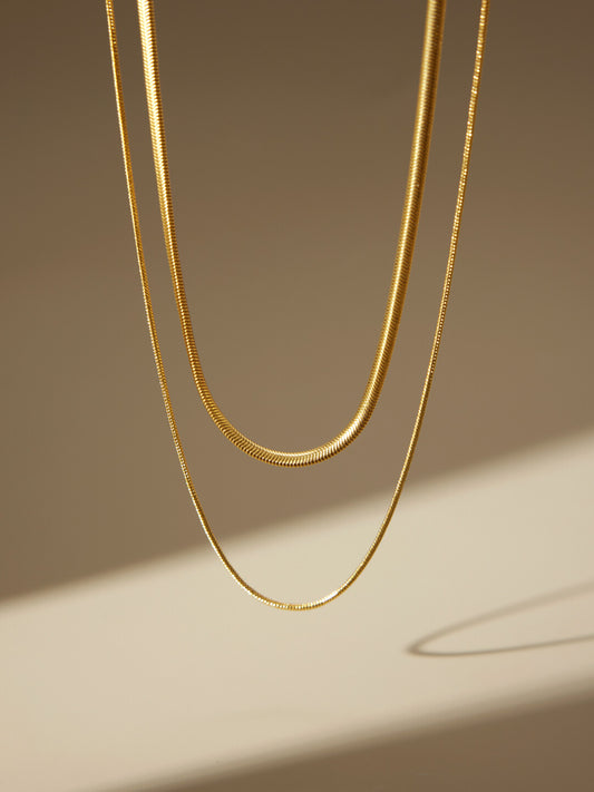 Double-Layer Snake Chain Necklace