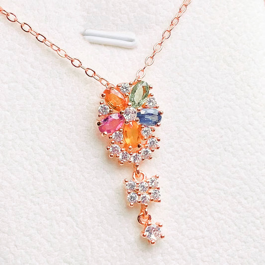 Vibrant Tourmaline Beaded Necklace