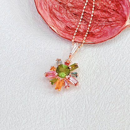 Mystic Oceanic Tourmaline Necklace