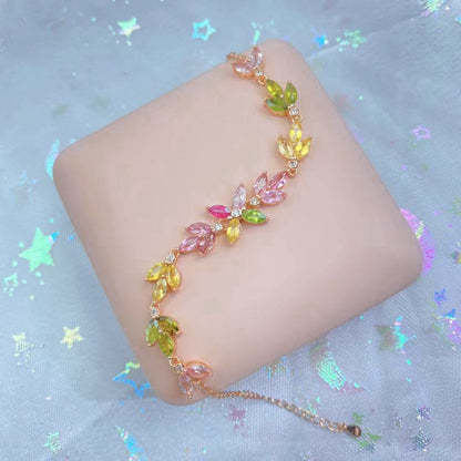 Vibrant Tourmaline Beaded Bracelet