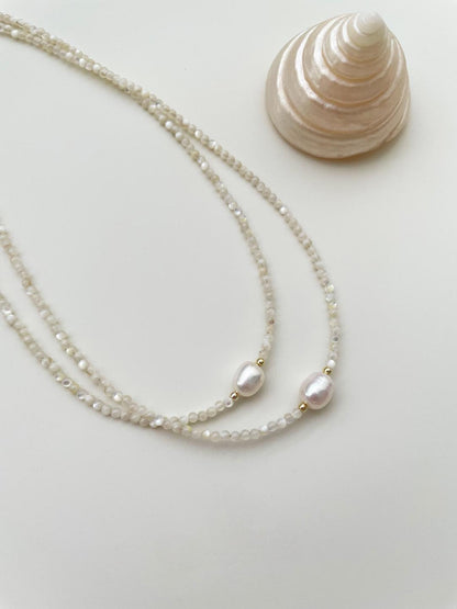 Natural Shell Beaded Necklace