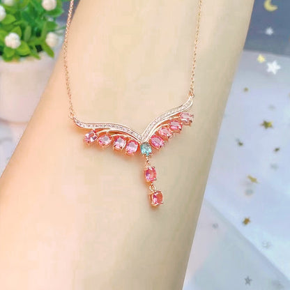 Radiant Tourmaline Gemstone Necklace
