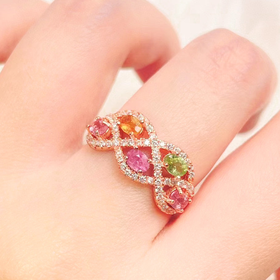 Luxurious Tourmaline Crystal Ring
