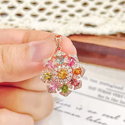 Oceanic Tranquility Tourmaline Pendant
