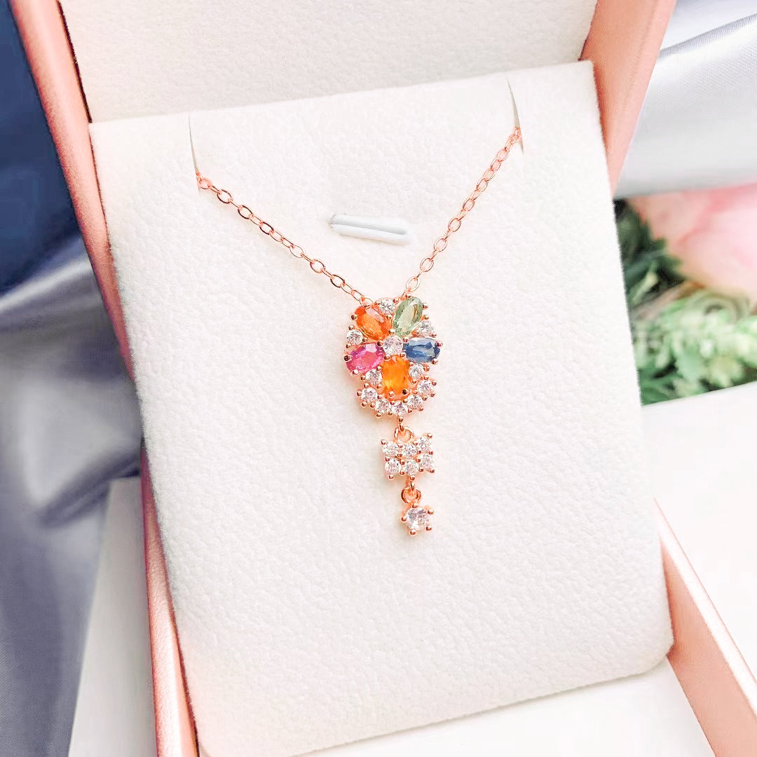 Vibrant Tourmaline Beaded Necklace