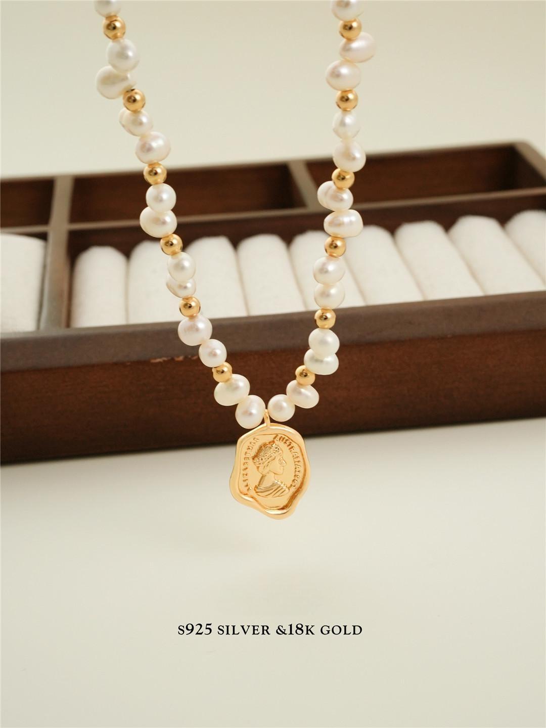 Baroque Pearl S925 Gold Plated Necklace