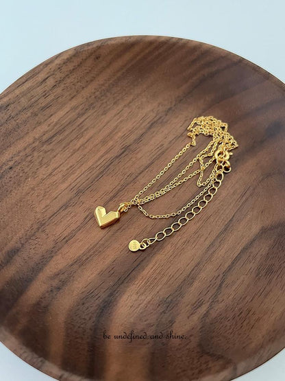 Gold Plated Heart Necklace